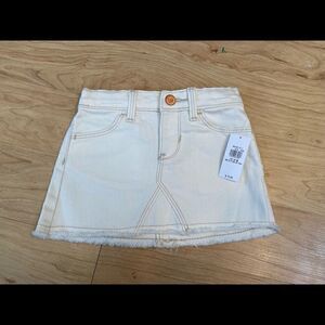Baby 12-18m Old Navy white jean skirt